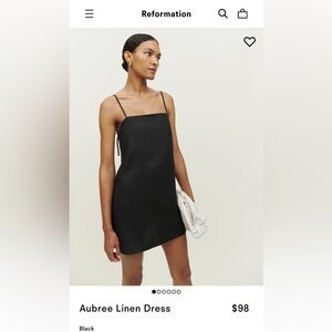 Reformation Aubree Linen Dress size XS